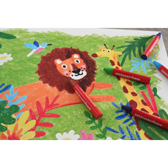 KREDKI ŚWIECOWE TRÓJKĄTNE 24 KOL.  FABER CASTEL