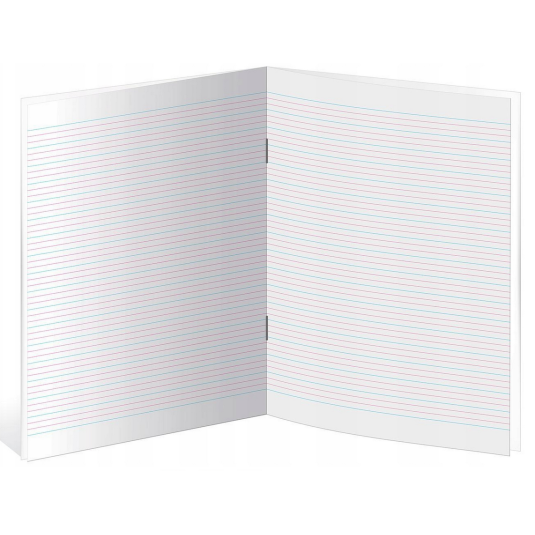 Zeszyt A4 w linię INTERDRUK 32 kartkI UV GIRLS