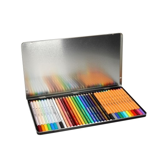 STABILO ZESTAW KREATYWNY 36 SZTUK - cienkopiy, flamastry, kredki