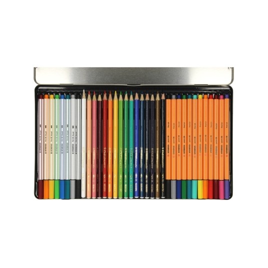 STABILO ZESTAW KREATYWNY 36 SZTUK - cienkopiy, flamastry, kredki