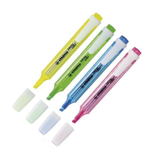 Zakreślacz STABILO swing cool NEON zestaw 4 kol.