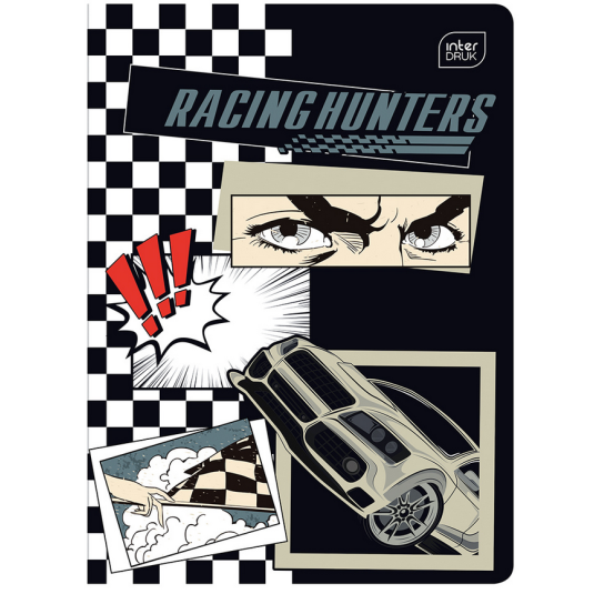 Zeszyt A5 w kratkę INTERDRUK 32 kartki  4 sztuki Boys