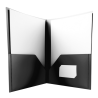 OFERTÓWKA PP, A4 Z DWIEMA KIESZENIAMI CZARNY