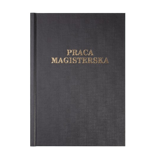 Okładka kanałowa Praca Magisterska B 13 mm 304 x 212 mm (A4+ pionowa) czarna