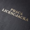 Okładka kanałowa Praca Licencjacka AA 5 mm 304 x 212 mm (A4+ pionowa) czarna