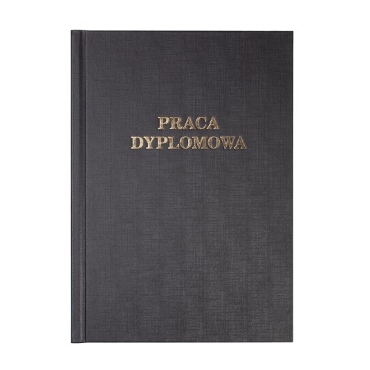 Okładka kanałowa Praca Dyplomowa C 16 mm 304 x 212 mm (A4+ pionowa) czarna