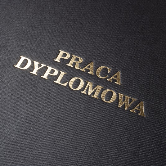 Okładka kanałowa Praca Dyplomowa AA 5 mm 304 x 212 mm (A4+ pionowa) czarna