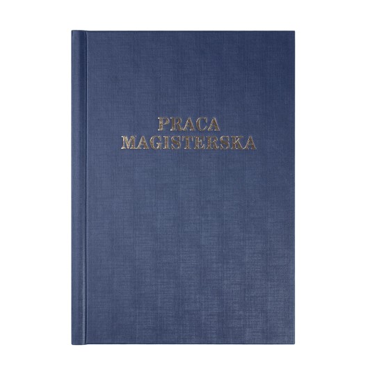 Okładka kanałowa Praca Magisterska C 16 mm 304 x 212 mm (A4+ pionowa) niebieska