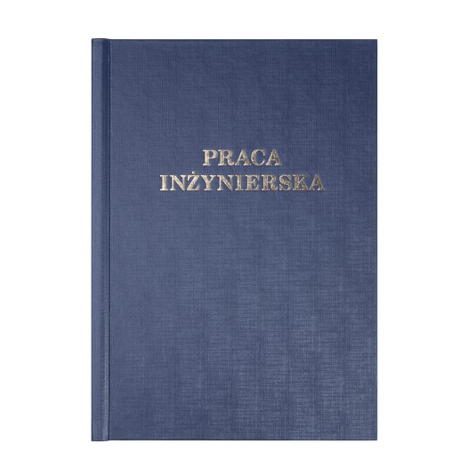 Okładka kanałowa Praca Inżynierska C 16 mm 304 x 212 mm (A4+ pionowa) niebieska