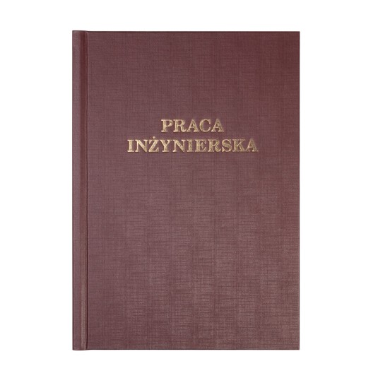 Okładka kanałowa Praca Inżynierska B 13 mm 304 x 212 mm (A4+ pionowa) bordowa
