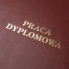 Okładka kanałowa Praca Dyplomowa AA 5 mm 304 x 212 mm (A4+ pionowa) bordowa
