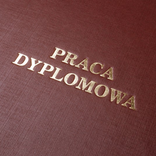 Okładka kanałowa Praca Dyplomowa B 13 mm 304 x 212 mm (A4+ pionowa) bordowa