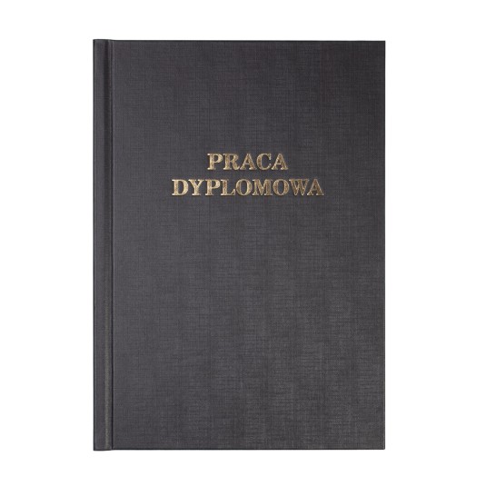 Okładka kanałowa Praca Dyplomowa A 10 mm 304 x 212 mm (A4+ pionowa) czarna