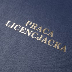 Okładka kanałowa Praca Licencjacka A 10 mm 304 x 212 mm (A4+ pionowa) niebieska