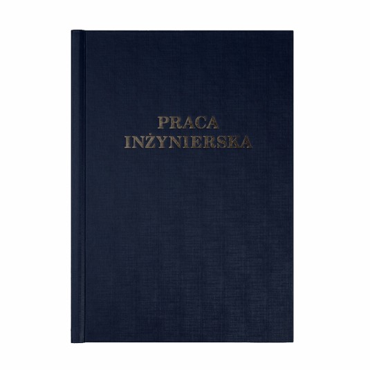Okładka kanałowa Praca Inżynierska B 13 mm 304 x 212 mm (A4+ pionowa) niebieska