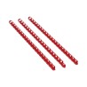 Grzbiet plastikowy do bindowania 6 mm czerwony