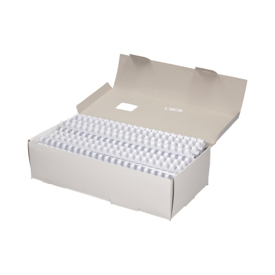 Grzbiet plastikowy do bindowania 6 mm biały