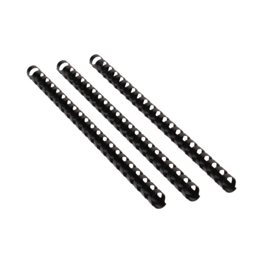 Grzbiety plastikowe do bindowania 10 mm czarny