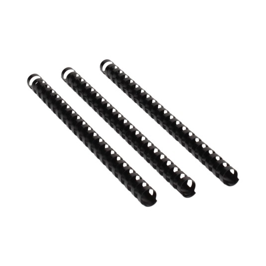 Grzbiety plastikowe do bindowania 14 mm czarny