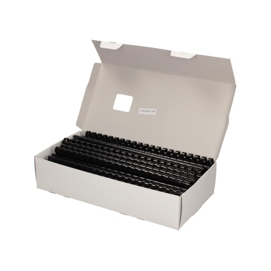 Grzbiety plastikowe do bindowania 38 mm czarny