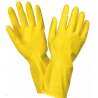Rękawice gumowe flokowane - gospodarcze Plast "S"