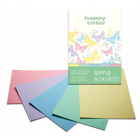 Blok techniczny kolor A4 SWEET 170g 20ark