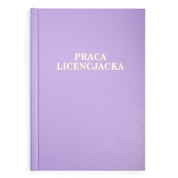 Okładka Praca Licencjacka A 10 mm 304 x 212 mm (A4+ pionowa) fioletowa