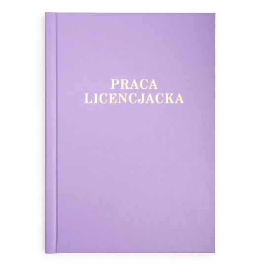 Okładka Praca Licencjacka A 10 mm 304 x 212 mm (A4+ pionowa) fioletowa