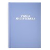 Okładka Praca Magisterska oprawa kanałowa A 10 mm  j.niebieska