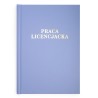 Okładka Praca Licencjacka oprawa kanałowa AA 5 mm j. niebieska