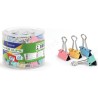 KLIP biurowy 19 mm kolor mix op. 40 szt PASTEL
