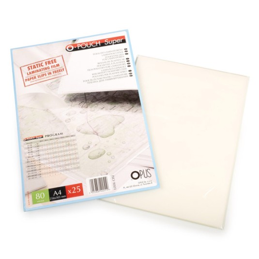 Folia laminacyjna - LamiPouch Standard 216 x 303 mm (A4) - 80 µm - op.25 sztuk OPUS  FN5225