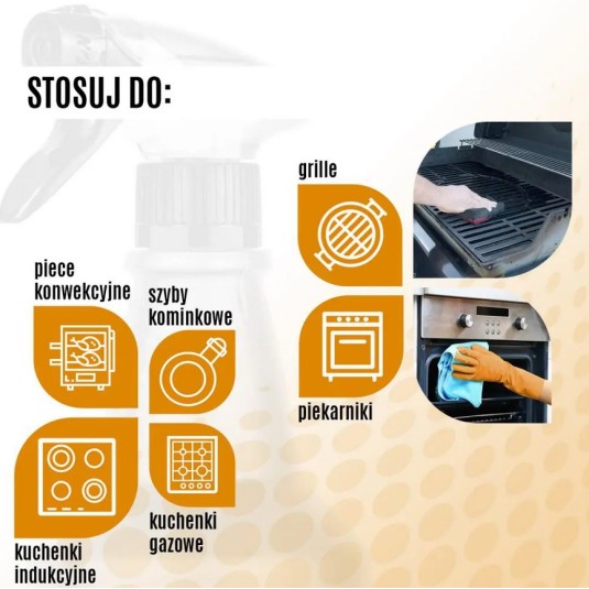 Preparat do czyszczenia grila  Clinex usuwa tłuszcz