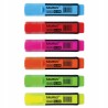 Zakreślacze 6 kolorów zestaw fluo highlighter