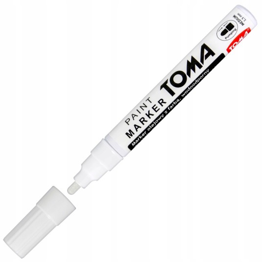 Marker olejowy TOMA TO-440 biały olejny do opon