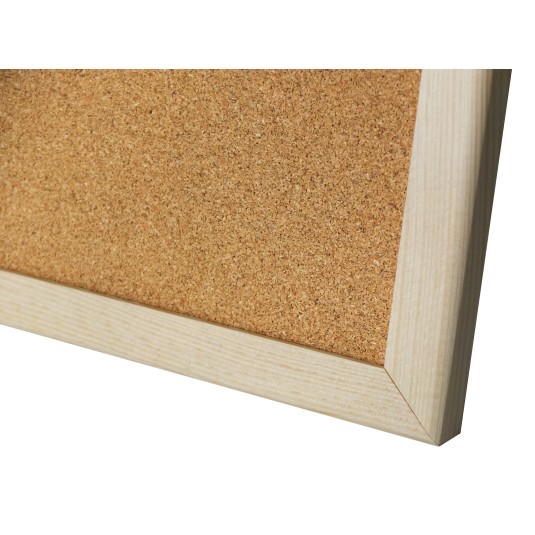 Tablica Korkowa z Ramą Drewnianą 60x40 cm MemoBe tablica ogłoszeń