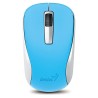 Mysz Genius NX-7000, 2.4 [GHz], optyczna, 3kl., 1 scroll, bezprzewodowa, niebieska, 1200DPI, Blue-Eye sensor 31030109109