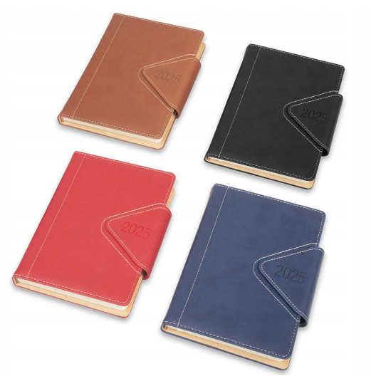 2025 KALENDARZ TERMINARZ  A5 DZIENNY WESTA Z ZAPIĘCIEM MAGNETYCZNYM