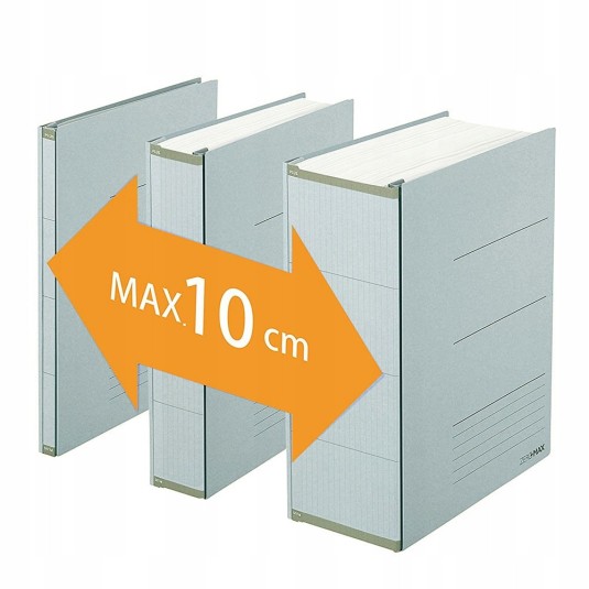 Skoroszyt Teczka PLUS ZERO MAX rozszerzana  A4 szara 1 szt.