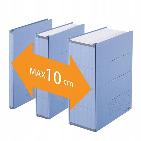 Skoroszyt Teczka PLUS ZERO MAX rozszerzana A4 niebieska 1 szt.