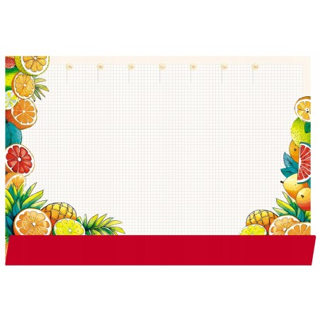 Podkład na biurko papierowy tygodniowy 35x50