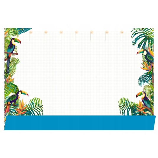 Podkład na biurko papierowy tygodniowy 35x50  TROPIC
