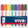 Markery VIVA do tablic suchościeralnych i magnetycznych 8 kolorów
