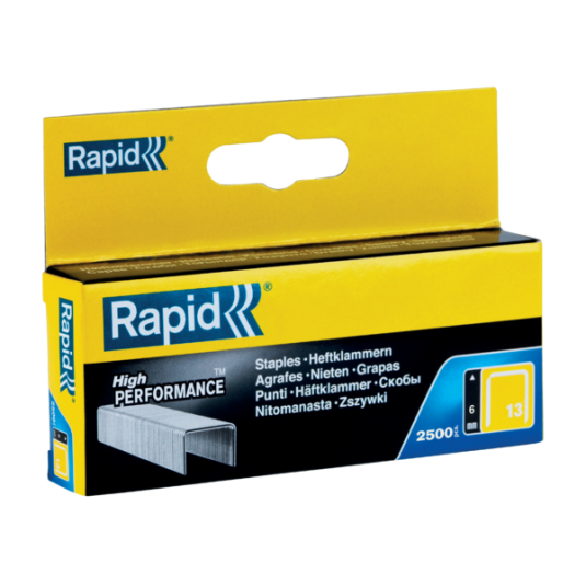 Zszywki Rapid do zszywaczy tapicerskich do takera nr13 na 6 mm op. 2500 szt.