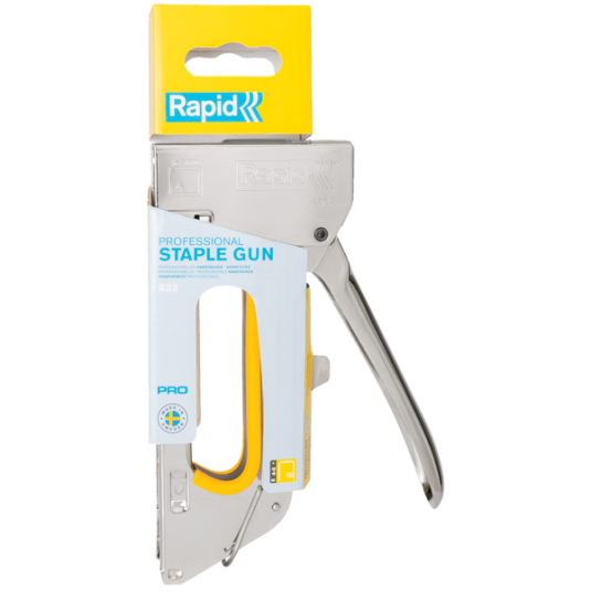 Zszywacz tapicerski taker Rapid R23E stalowy chrom na zszywki 13