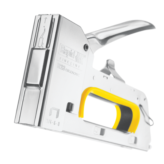 Zszywacz tapicerski taker Rapid R23E stalowy chrom na zszywki 13