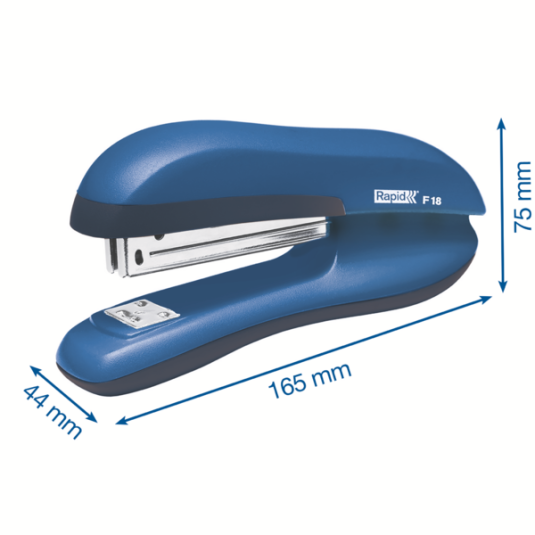 Zszywacz biurowy Rapid F18 niebieski do 30 kartek 24/6 26/6
