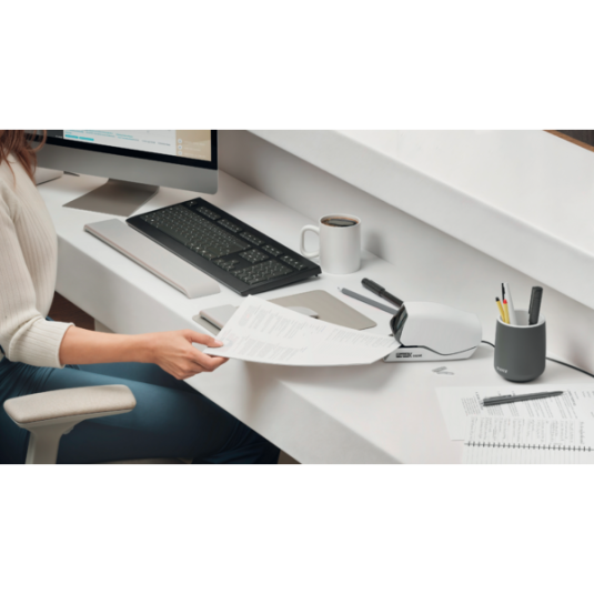 Zszywacz elektryczny do papieru Rapid Supreme 5025e biały do 20 kart.