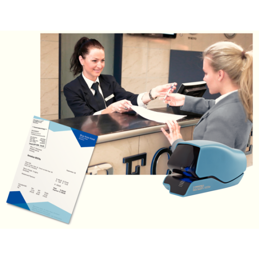 Zszywacz elektryczny do papieru Rapid Supreme 5025e niebieski