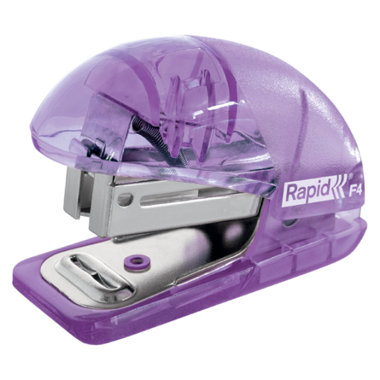 Zszywacz biurowy mini Rapid Colour'Breeze F4 fiolet do 10 kartek